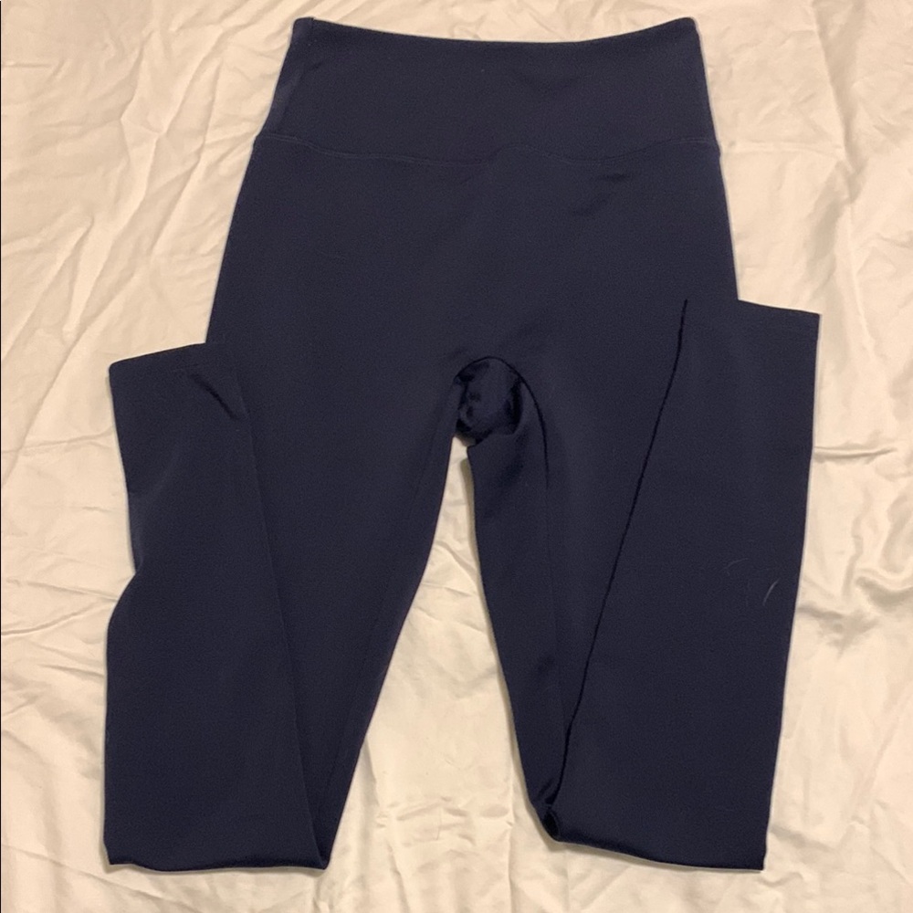 Girlfriend Collective luxe navy leggings